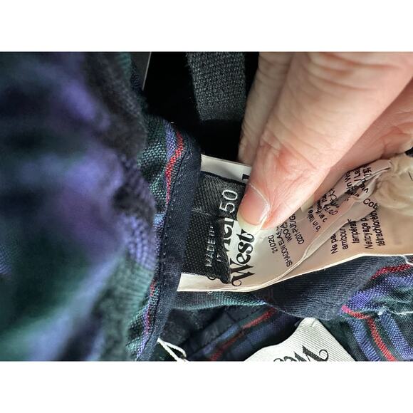 Vivienne Westwood Lou Lou Tartan Suit Purple Green Wool Jacket & Pants - Picture 5 of 16